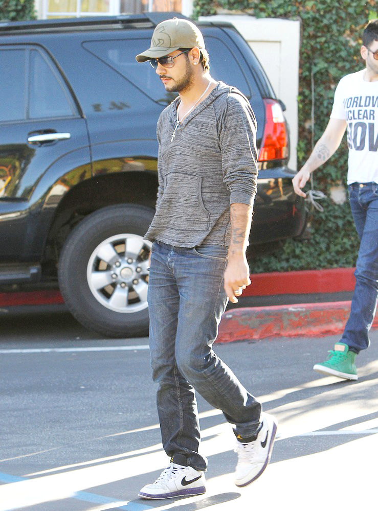 Eduardo Cruz;<br>Eduardo Cruz Leaves Cafe Med on Sunset Boulevard After Having Lunch with Friends
