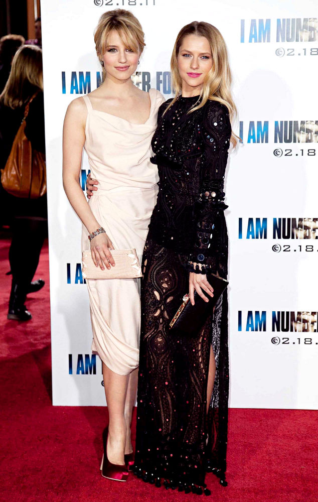 Dianna Agron;Teresa Palmer;<br>Los Angeles Premiere of 'I Am Number Four'