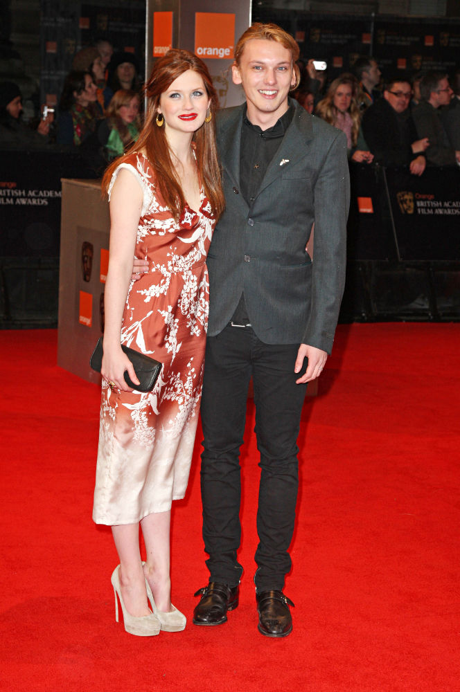 Bonnie Wright;Jamie Campbell Bower;<br>2011 Orange British Academy Film Awards (BAFTAs) - Arrivals