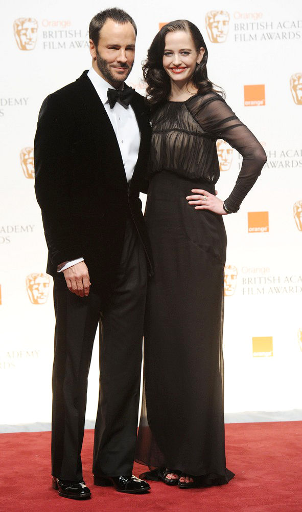 Tom Ford;Eva Green;<br>2011 Orange British Academy Film Awards (BAFTAs) - Press Room