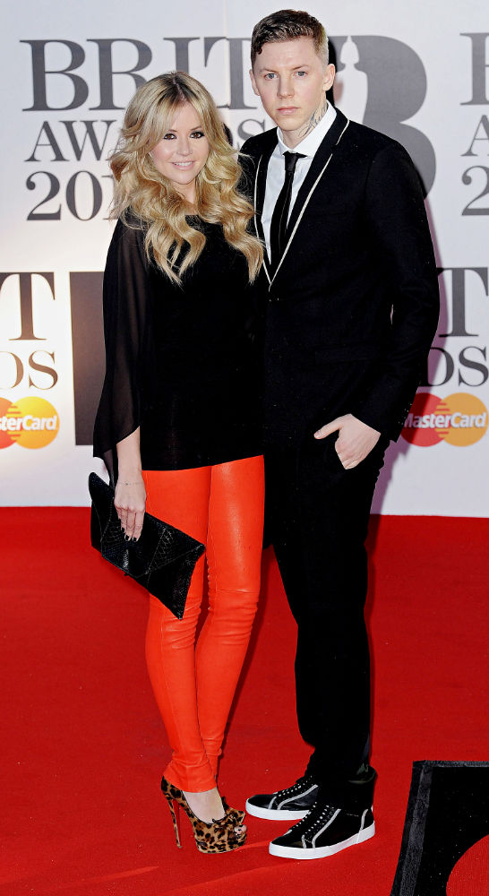 Candy McCulloch;Professor Green;<br>The BRIT Awards 2011 - Arrivals