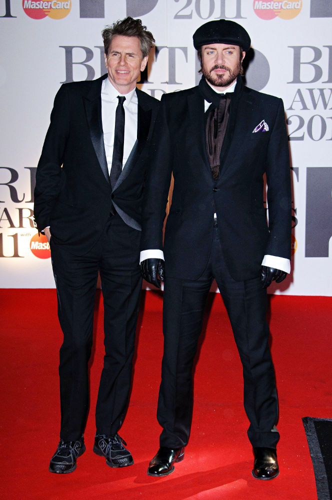 John Taylor;Simon Le Bon;<br>The BRIT Awards 2011 - Arrivals