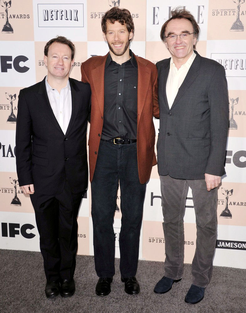 Simon Beaufoy;Aron Ralston;Danny Boyle;<br>The 2011 Film Independent Spirit Awards - Arrivals