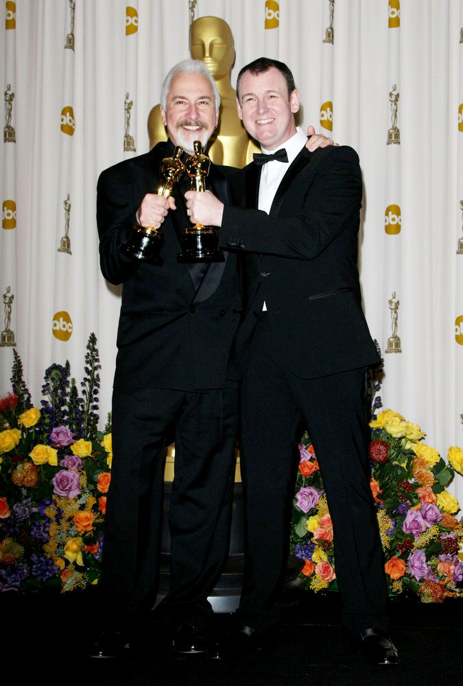 Rick Baker;Dave Elsey;<br>83rd Annual Academy Awards (Oscars) - Press Room