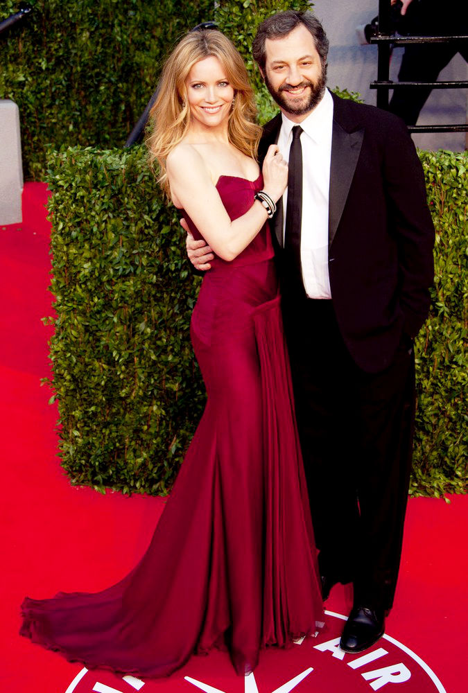 Leslie Mann;Judd Apatow;<br>2011 Vanity Fair Oscar Party - Arrivals