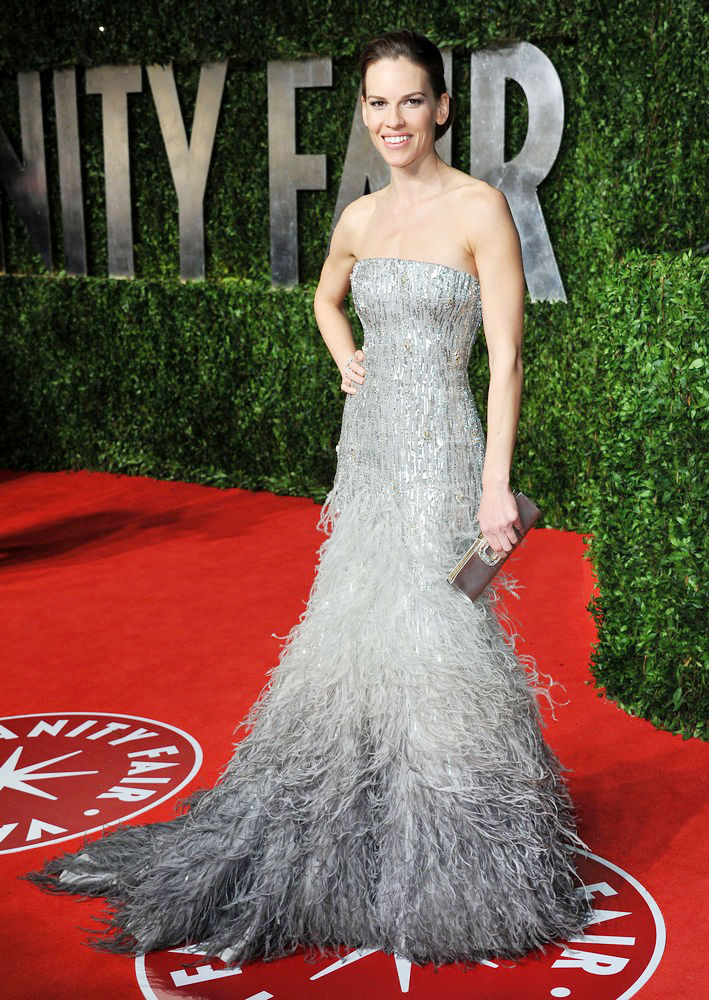 Hilary Swank;<br>2011 Vanity Fair Oscar Party - Arrivals