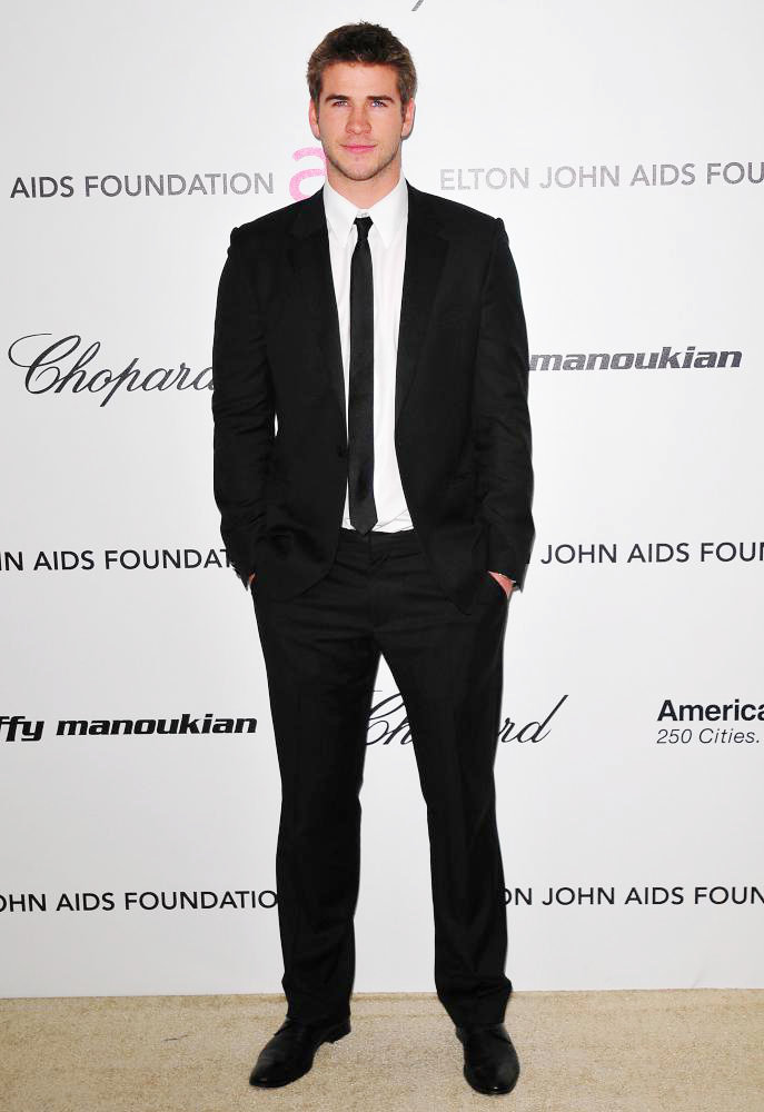 Liam Hemsworth;<br>19th Annual Elton John AIDS Foundation Acaademy Awards Viewing Party - Arrivals