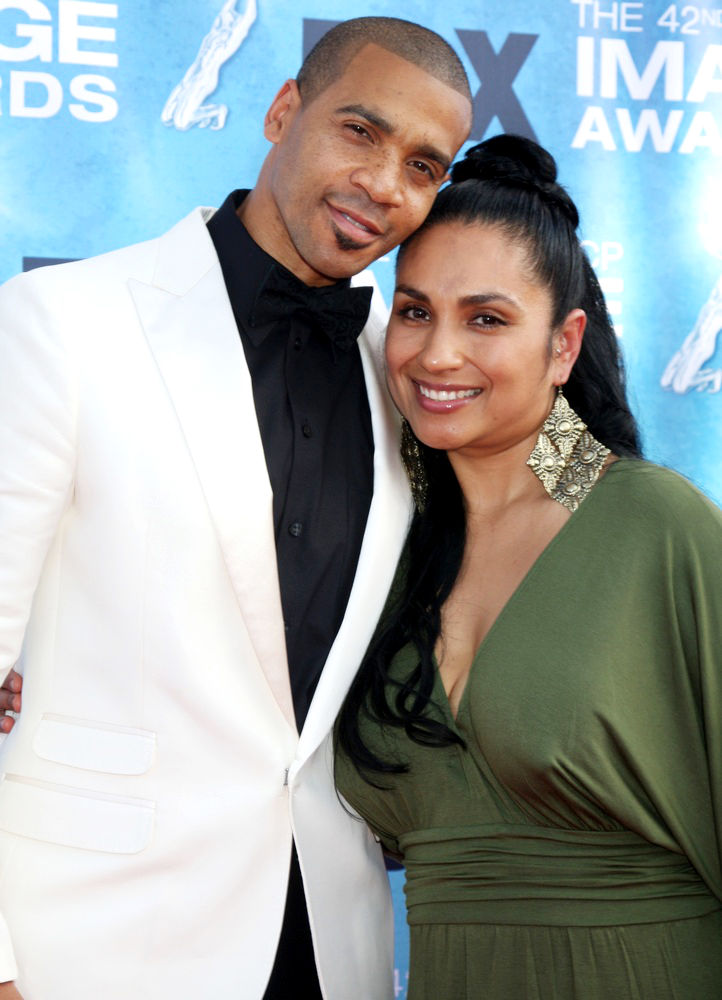 Aaron D. Spears;Estela Lopez;<br>42nd NAACP Image Awards - Arrivals