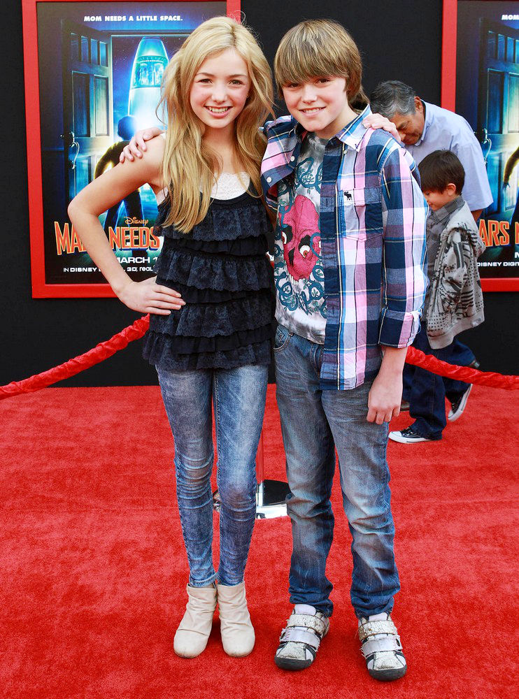 Peyton List (II);Spencer List;<br>The Los Angeles Premiere of 'Mars Needs Moms!'