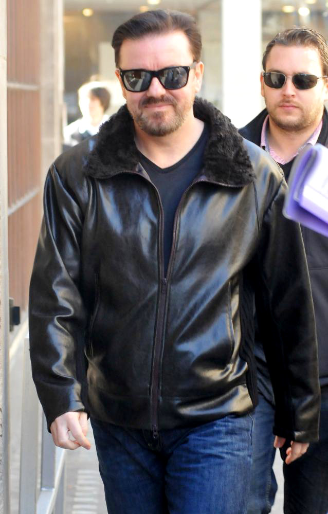 Ricky Gervais;<br>Ricky Gervais Outside The BBC Radio One Studios