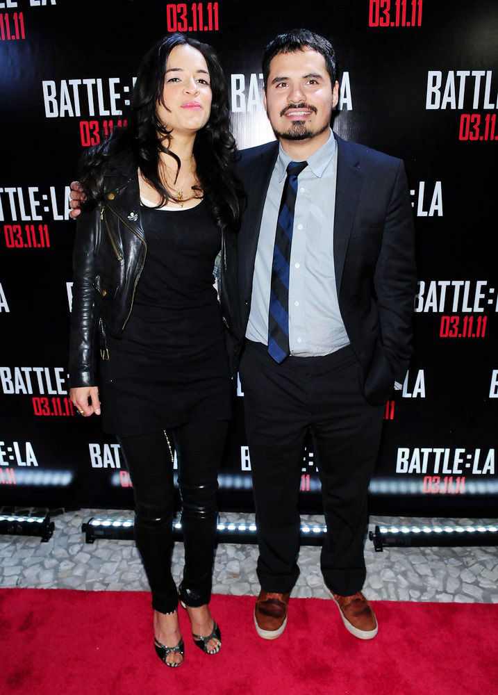 Michelle Rodriguez;Michael Pena;<br>Red Carpet Screening of 'Battle: Los Angeles'