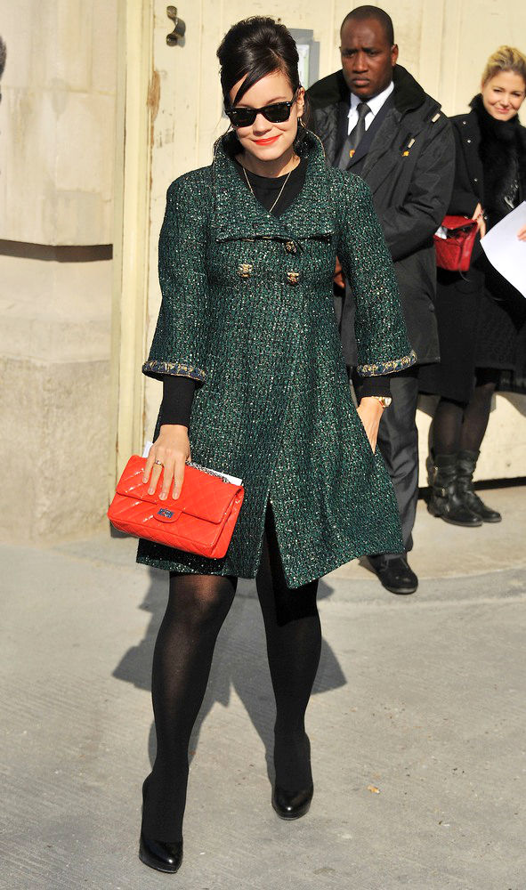 Lily Allen;<br>Paris Fashion Week Ready to Wear Fall/Winter 2011 - Chanel - Outside Arrivals