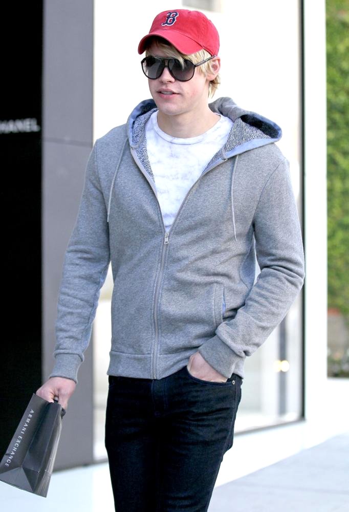 Chord Overstreet;<br>Chord Overstreet After Shopping at The Armani Exchange on Robertson Boulevard