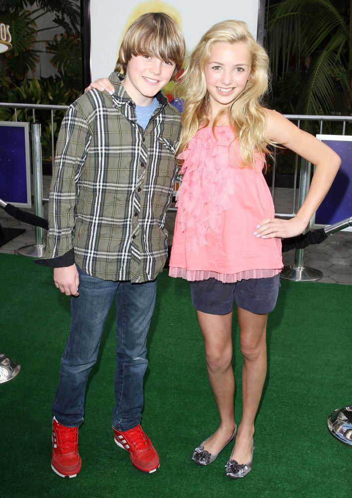 Spencer List;Peyton List (II);<br>Los Angeles Premiere of 'Hop'