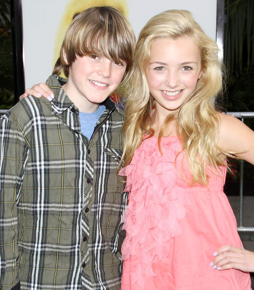 Spencer List;Peyton List (II);<br>Los Angeles Premiere of 'Hop'