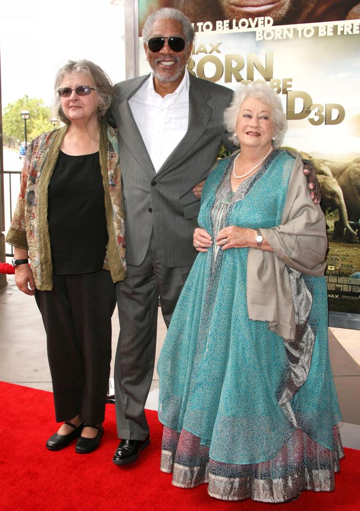 Birute Galdikas;Morgan Freeman;Daphne Sheldrick;<br>World Premiere of Born to Be Wild 3D