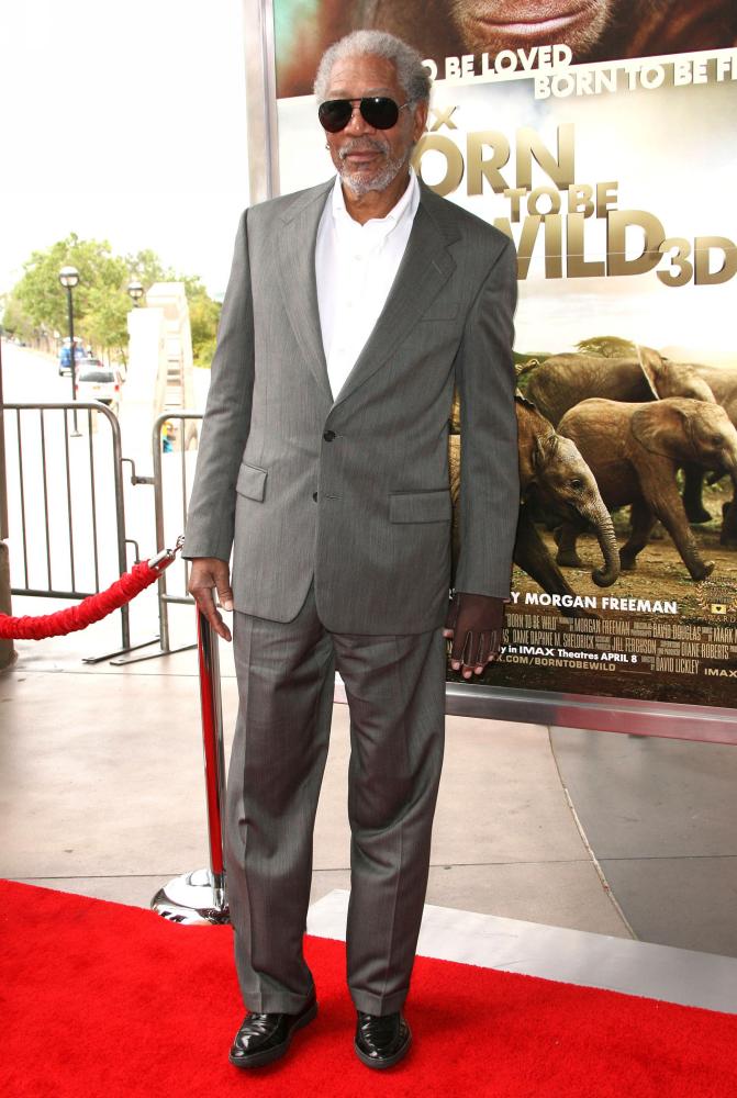 Morgan Freeman;<br>World Premiere of Born to Be Wild 3D
