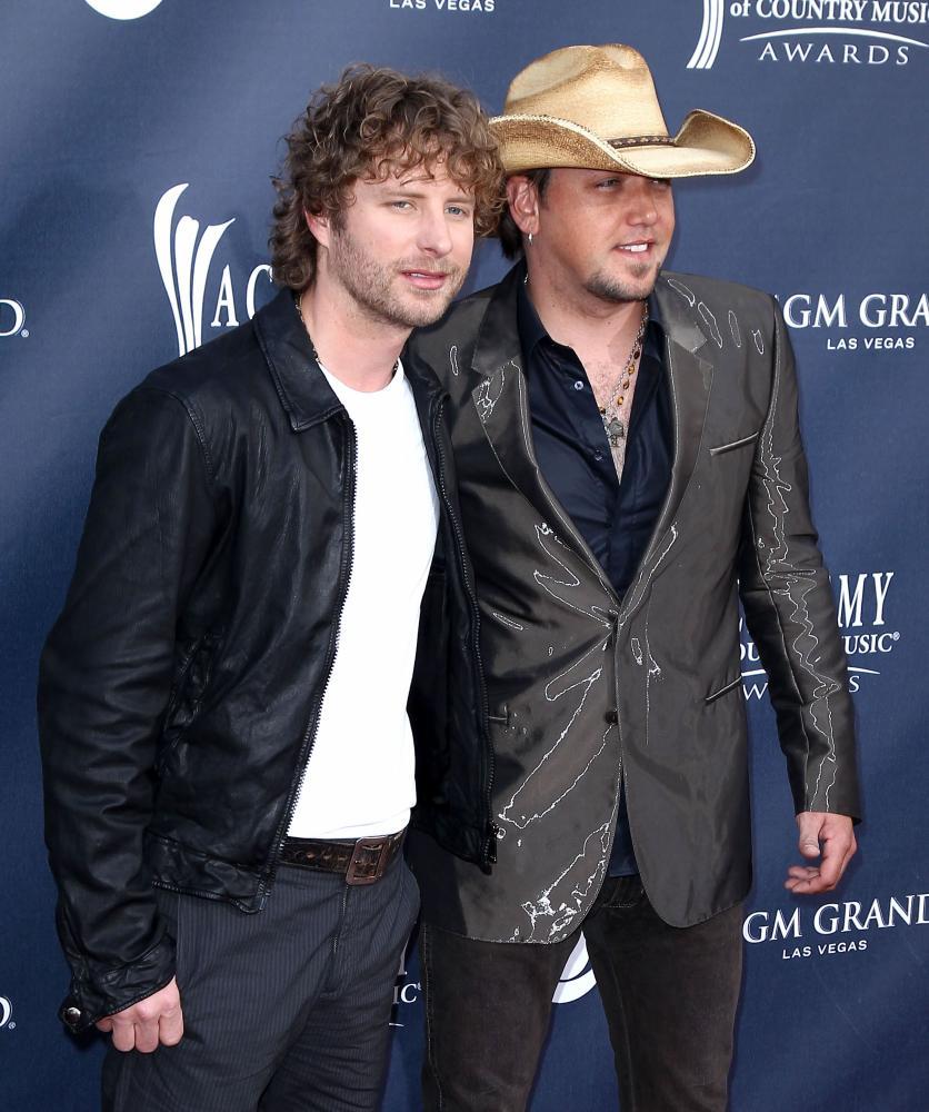 Dierks Bentley;Jason Aldean;<br>The Academy of Country Music Awards 2011 - Arrivals