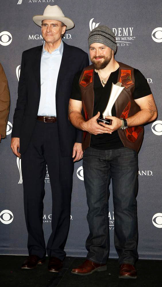 James Taylor;Zac Brown;<br>The Academy of Country Music Awards 2011 - Press Room