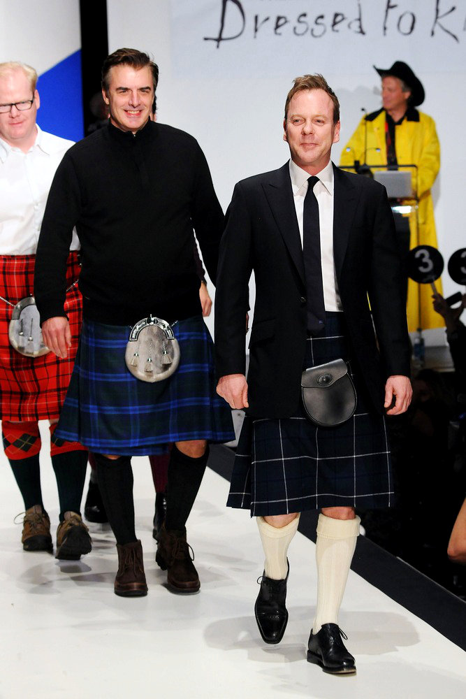 Jim Gaffigan;Chris Noth;Kiefer Sutherland;<br>9th Annual Dressed to Kilt Charity Fashion Show