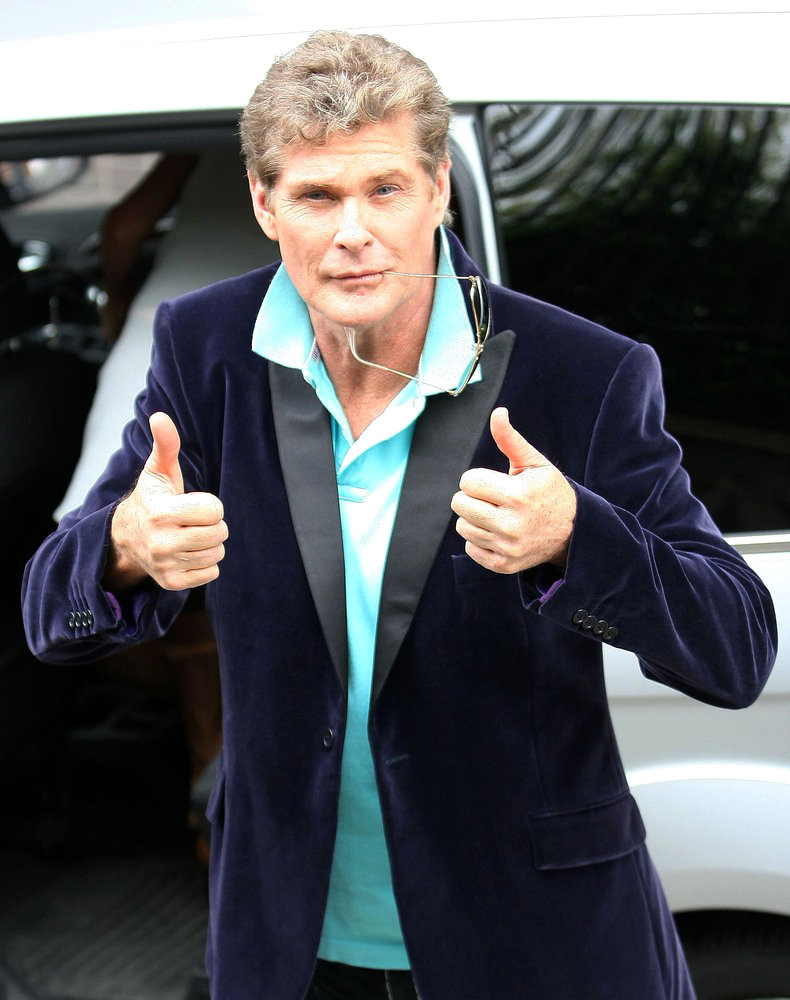 David Hasselhoff;<br>David Hasselhoff at The ITV Studios