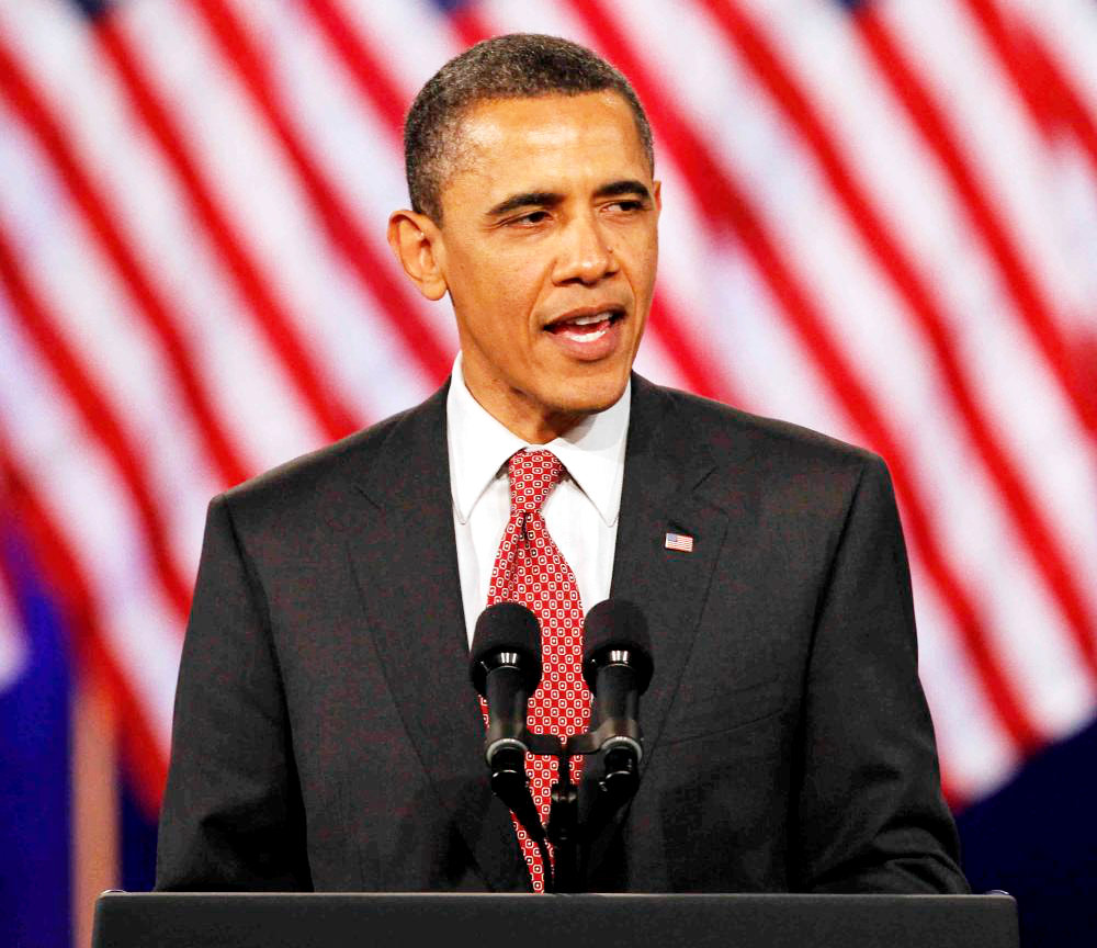 Barack Obama;<br>U.S. President Barack Obama Spoke to The Audience at A Fundraising Kickoff Event