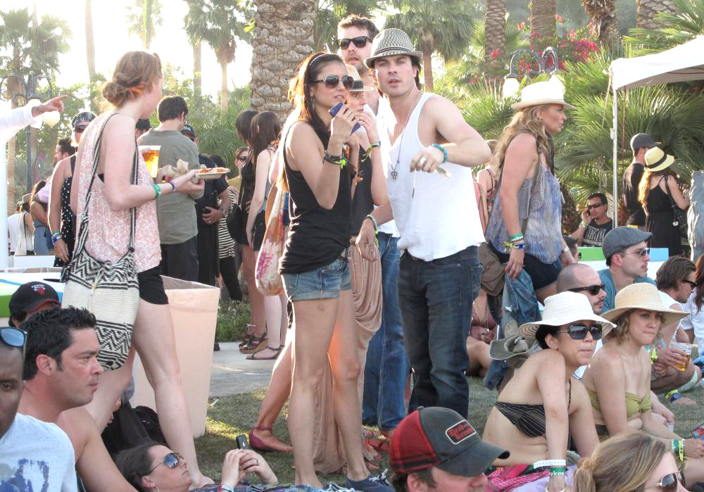 Nina Dobrev;Ian Somerhalder;Diane Kruger;Joshua Jackson;<br>Celebrities at The 2011 Coachella Valley Music and Arts Festival - Day 2
