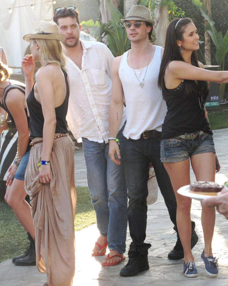 Diane Kruger;Joshua Jackson;Ian Somerhalder;Nina Dobrev;<br>Celebrities at The 2011 Coachella Valley Music and Arts Festival - Day 2