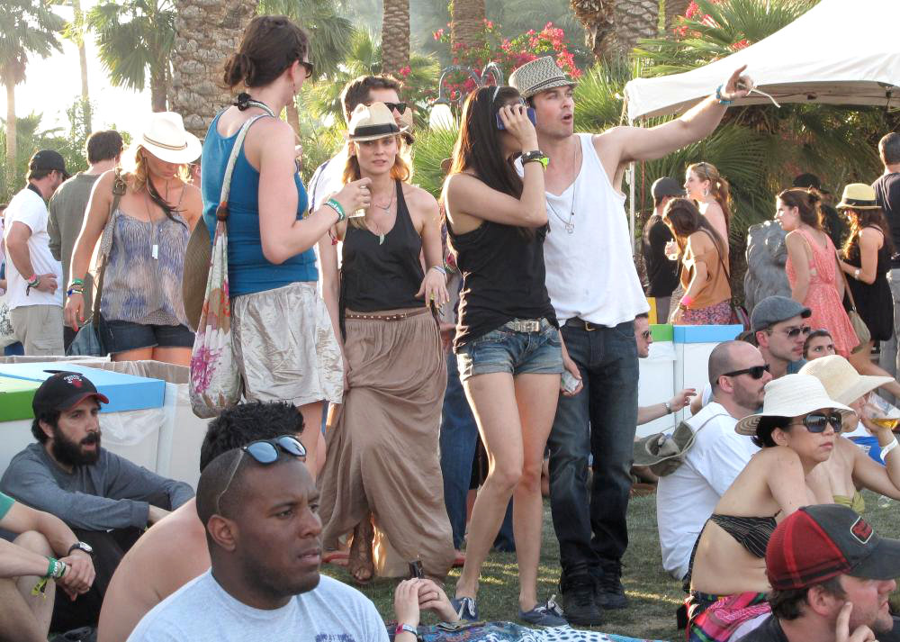 Diane Kruger;Joshua Jackson;Nina Dobrev;Ian Somerhalder;<br>Celebrities at The 2011 Coachella Valley Music and Arts Festival - Day 2