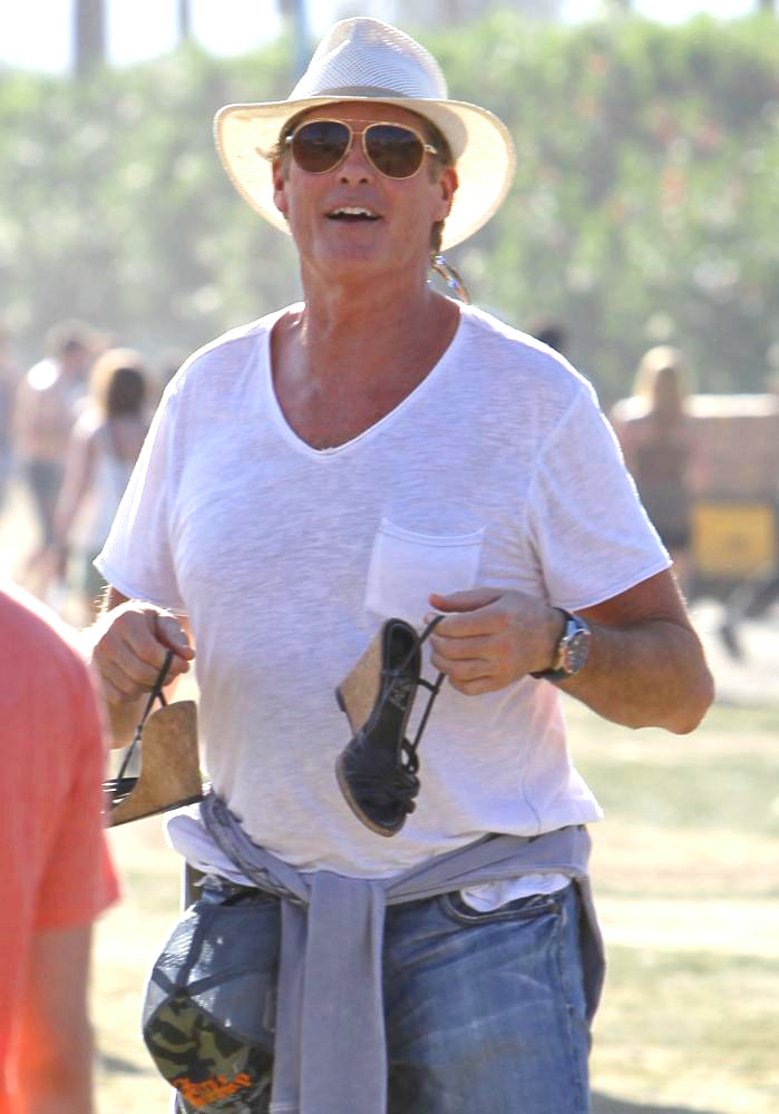 David Hasselhoff;<br>Celebrities at The 2011 Coachella Valley Music and Arts Festival - Day 2