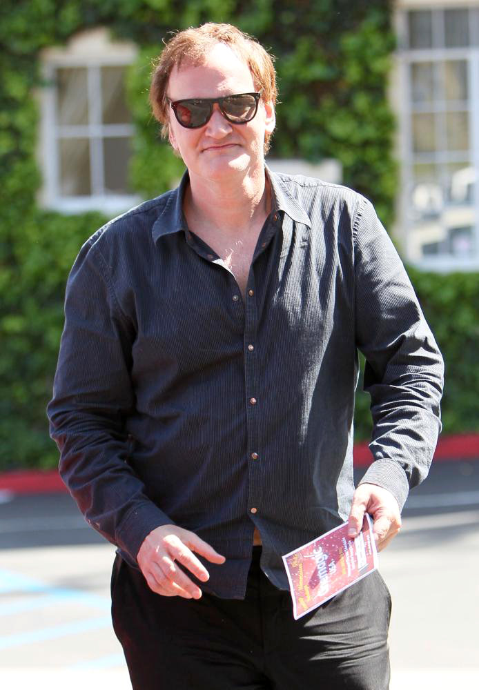 Quentin Tarantino;<br>Quentin Tarantino Goes to Cafe Med Restaurant on Sunset Plaza