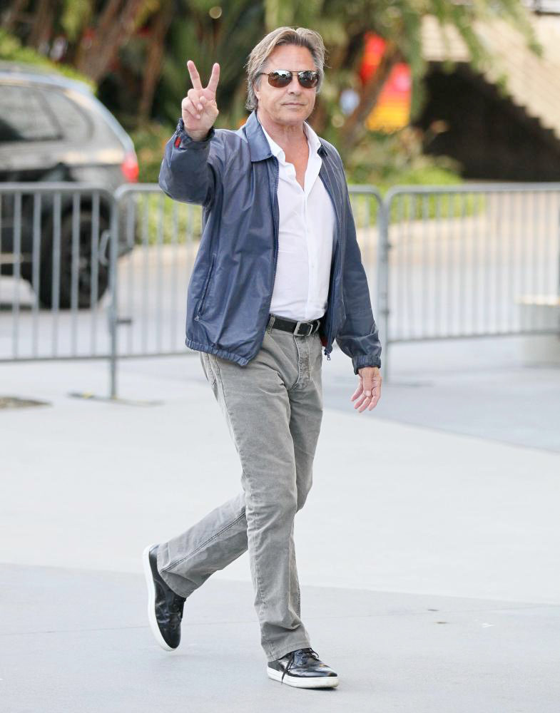 Don Johnson;<br>Celebrities Arrive at The Staples Center for Game 1 of The NBA Western Conference Semi-Finals