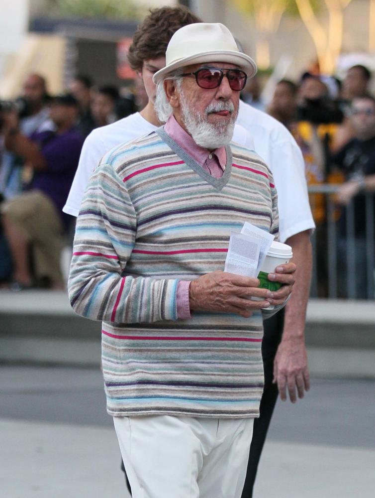 Lou Adler;<br>Celebrities Arrive at The Staples Center for Game 1 of The NBA Western Conference Semi-Finals