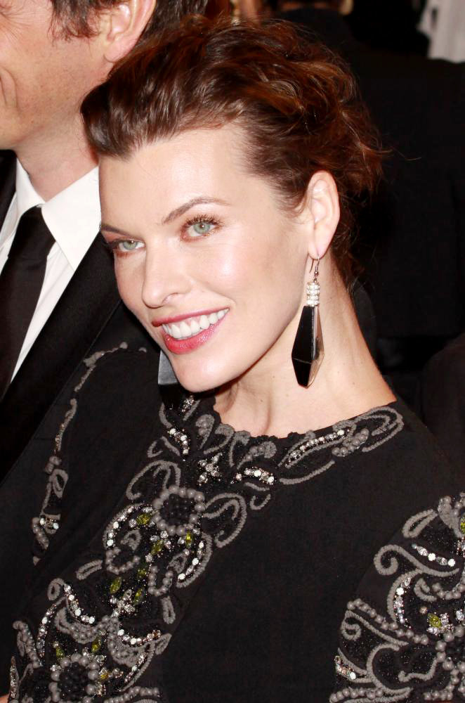 Milla Jovovich;<br>Alexander McQueen: Savage Beauty Costume Institute Gala