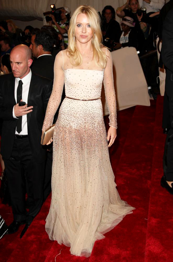 Naomi Watts;<br>Alexander McQueen: Savage Beauty Costume Institute Gala