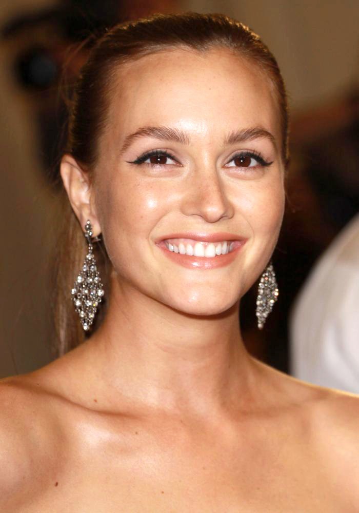 Leighton Meester;<br>Alexander McQueen: Savage Beauty Costume Institute Gala