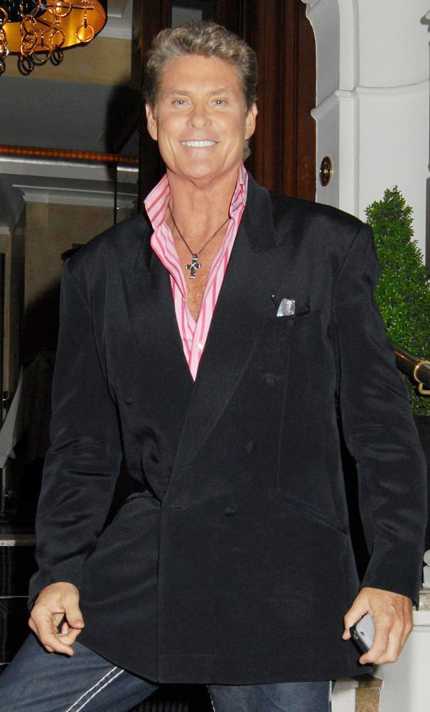 David Hasselhoff;<br>David Hasselhoff Arriving at His Hotel