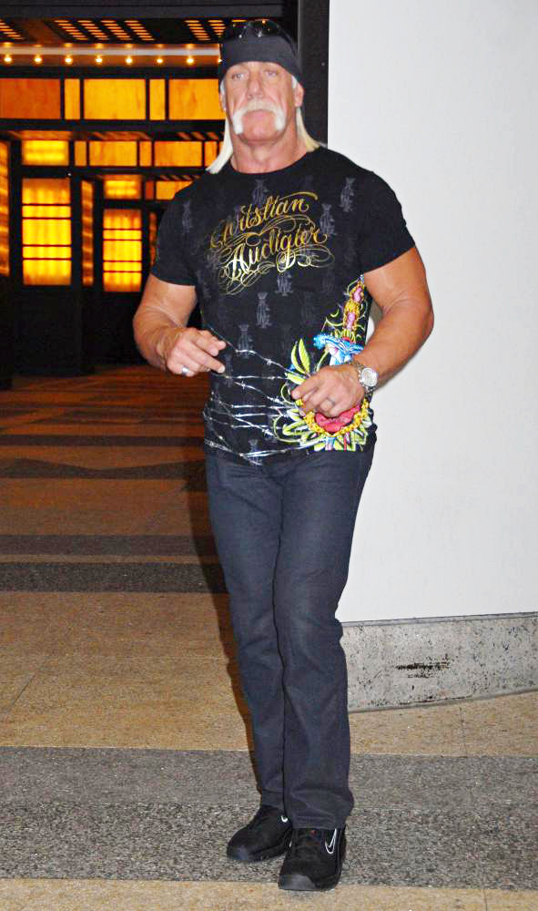 Hulk Hogan;<br>Hulk Hogan Outside MTV TRL Studios in Times Square