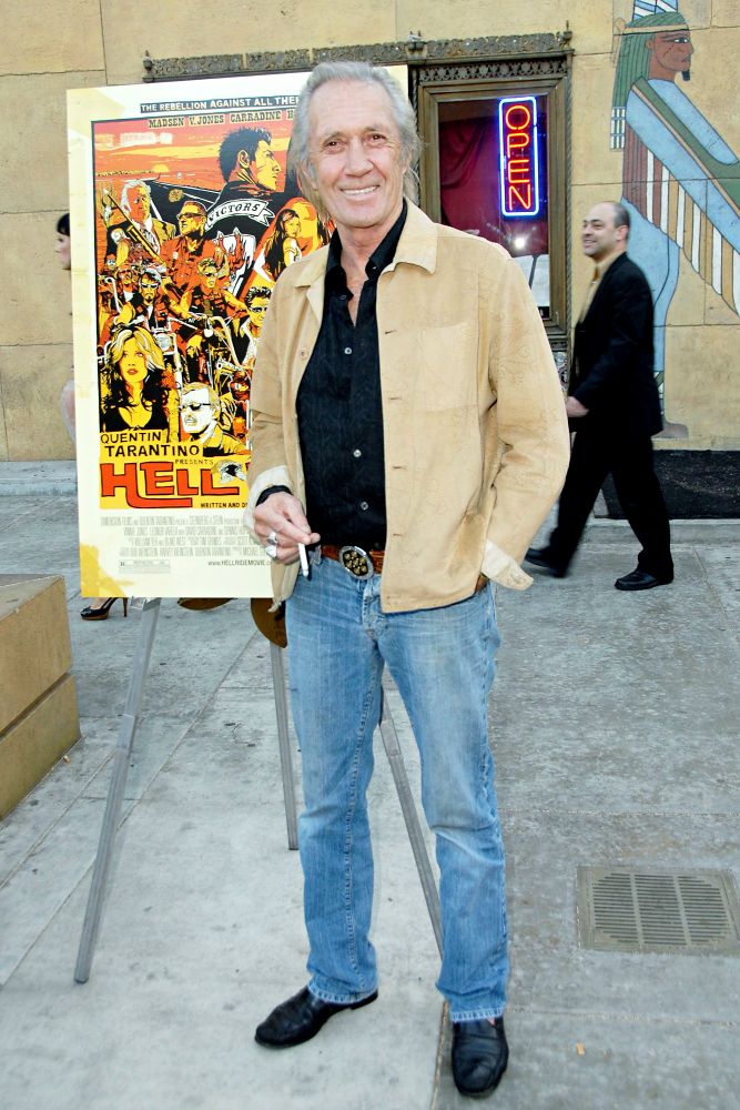 David Carradine;<br>Premiere of 'Hell Ride'
