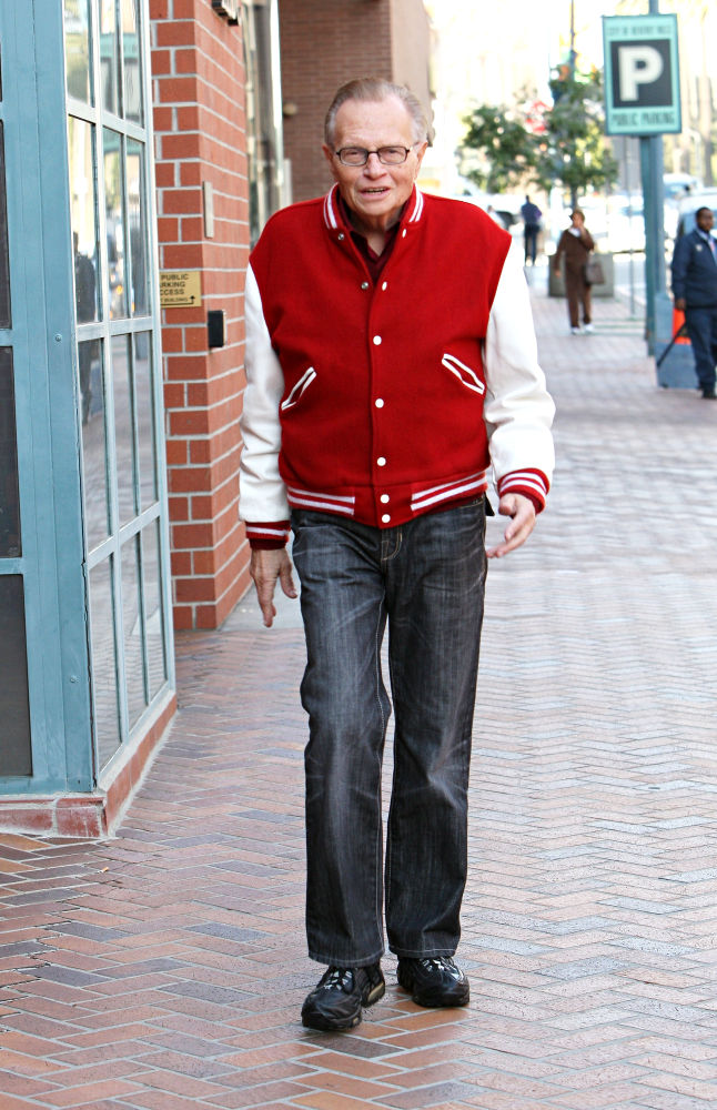 Larry King;<br>Larry King seen outside a medical building in Beverly Hills