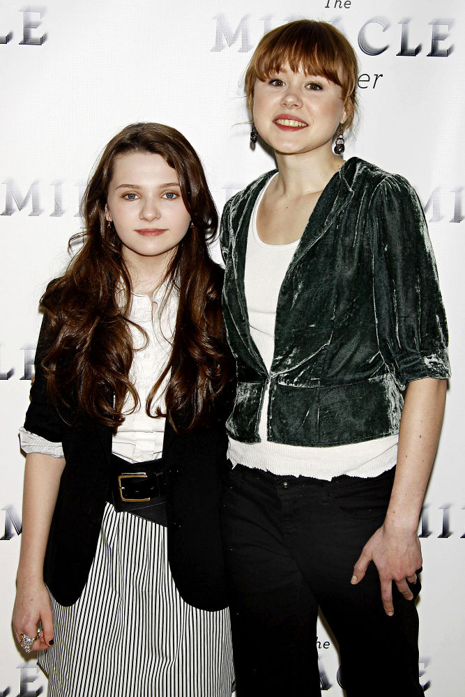 Abigail Breslin;Alison Pill;<br>Photocall for the upcoming Broadway revival of 'The Miracle Worker'