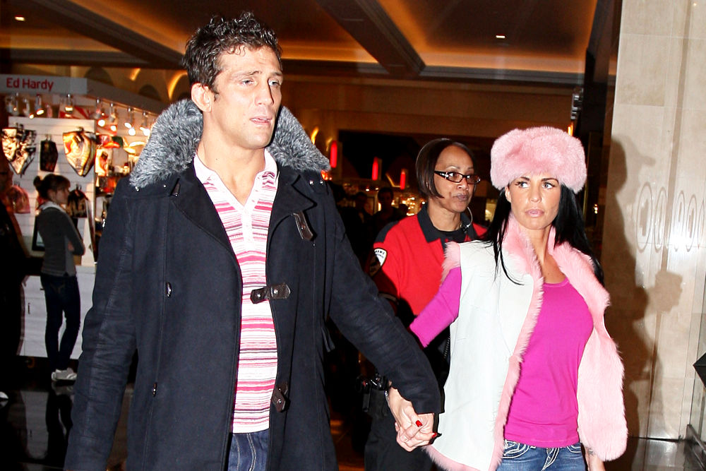 Katie Price;Alex Reid;<br>Alex Reid and Katie Price, aka Jordan holding hands while shopping together