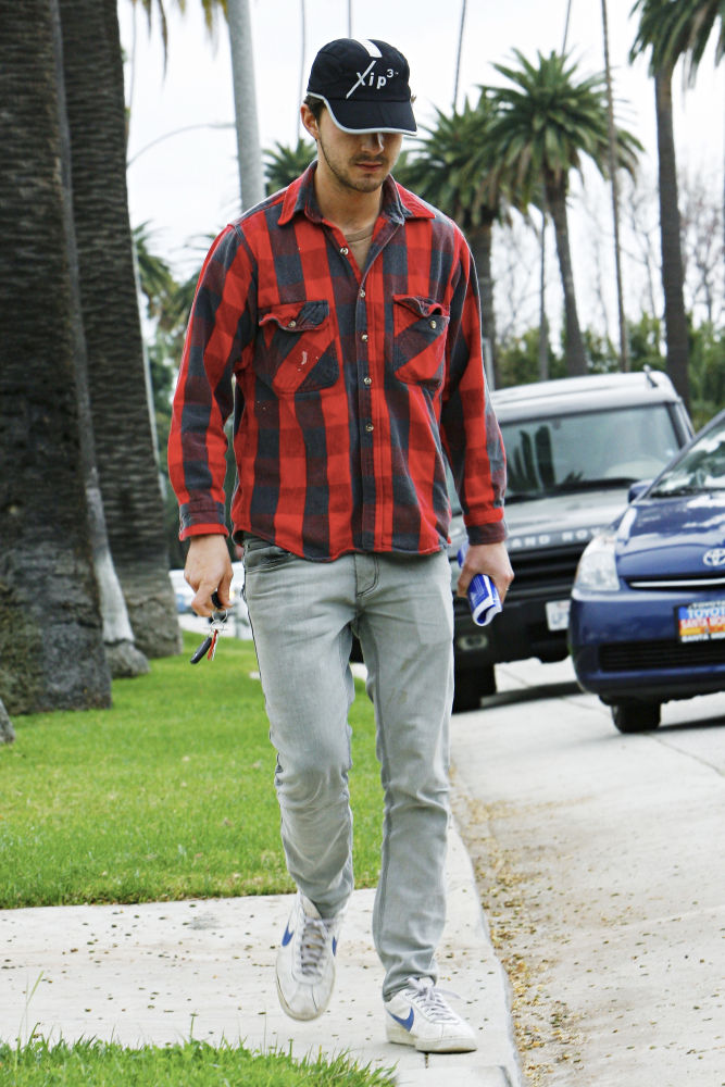 Shia LaBeouf;<br>Shia Labeouf leaving Al Pacino's house in Beverly Hills