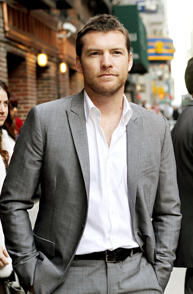 Sam Worthington;<br>Sam Worthington Outside The Ed Sullivan Theater for The 'Late Show With David Letterman'