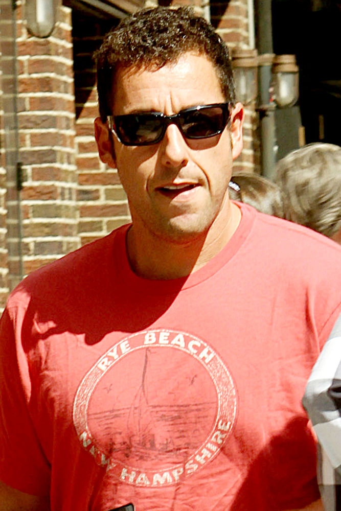 Adam Sandler;<br>Adam Sandler Outside The Ed Sullivan Theatre for The 'Late Show With David Letterman'