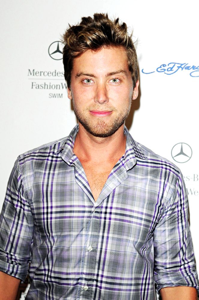 Lance Bass;<br>Backstage at Ed Hardy Fashion Show During 2011 Mercedes-Benz Fashion Week Swim