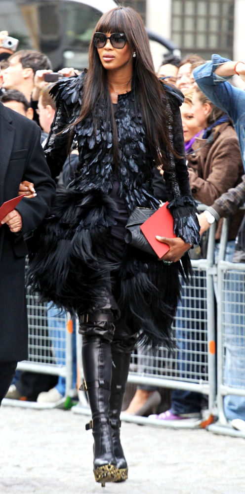 Naomi Campbell;<br>Alexander McQueen Memorial Service - Arrivals