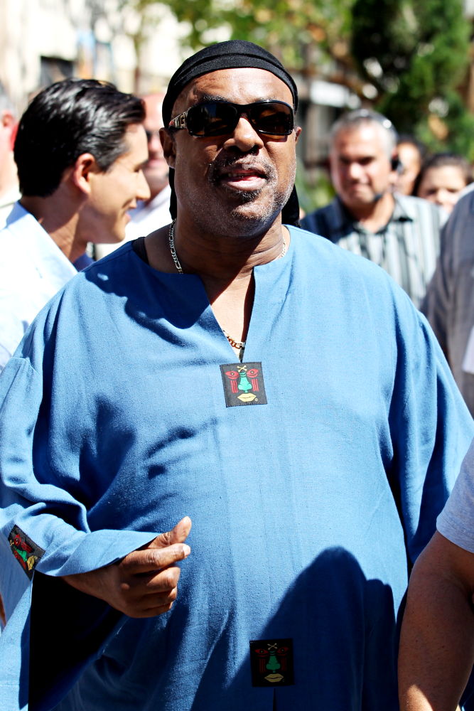 Stevie Wonder;<br>Stevie Wonder Out and About at The Grove in Hollywood