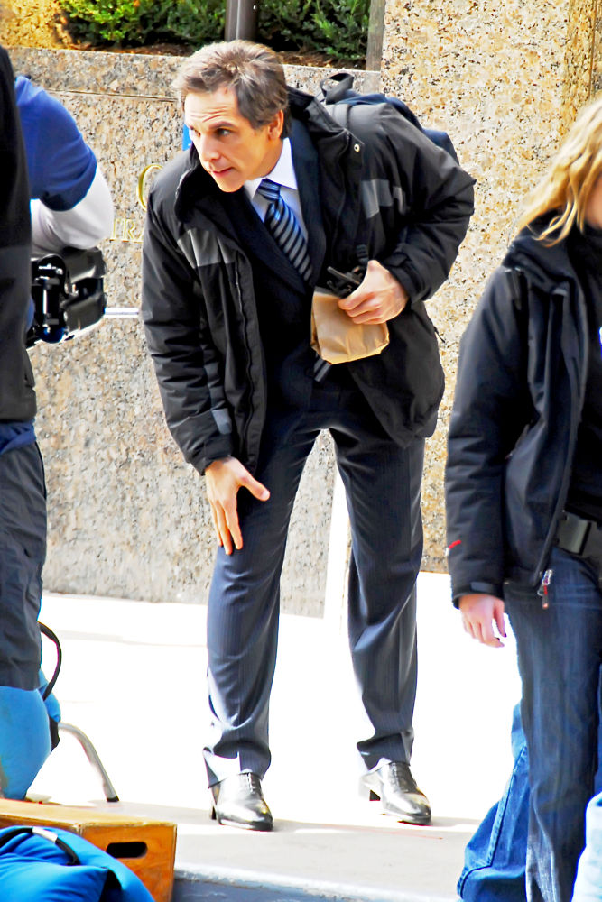Ben Stiller;<br>Celebrities Filming on The Set of 'Tower Heist'