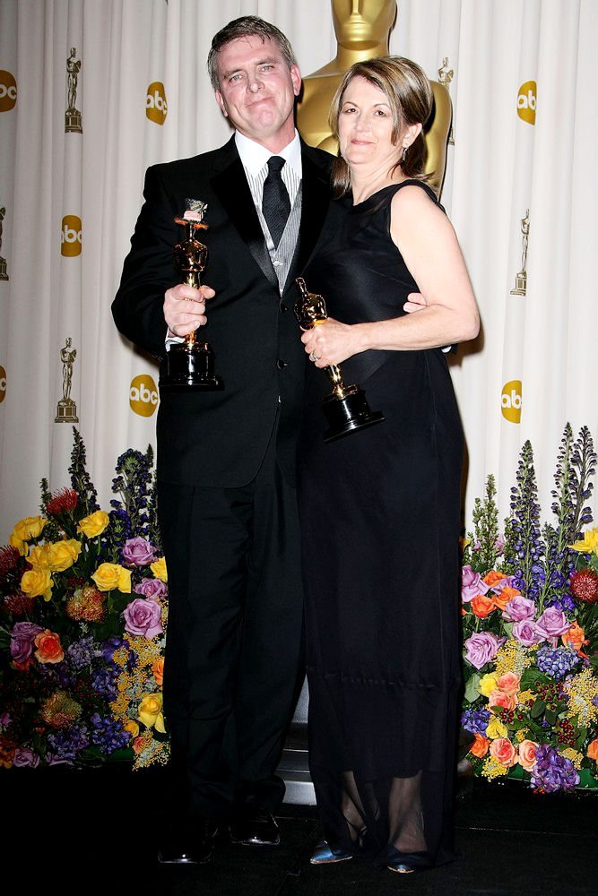 Robert Stromberg;Karen O'Hara;<br>83rd Annual Academy Awards (Oscars) - Press Room